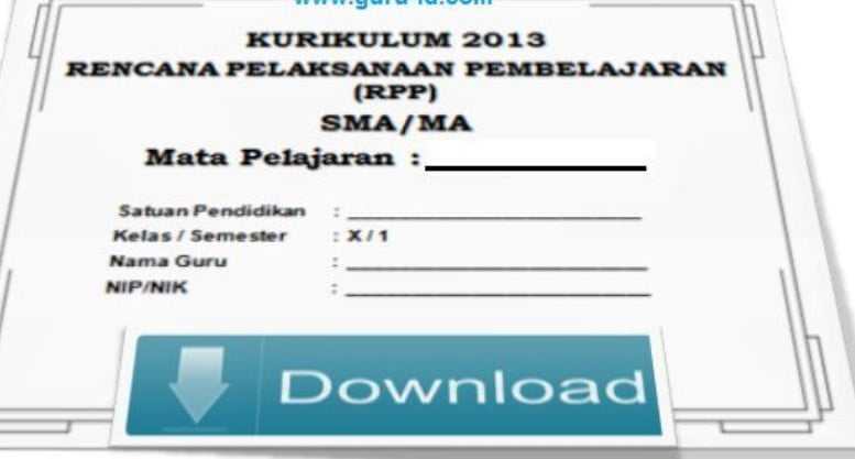 Contoh RPP Matematika SMA Kurikulum 2013 Revisi