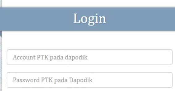 Login info